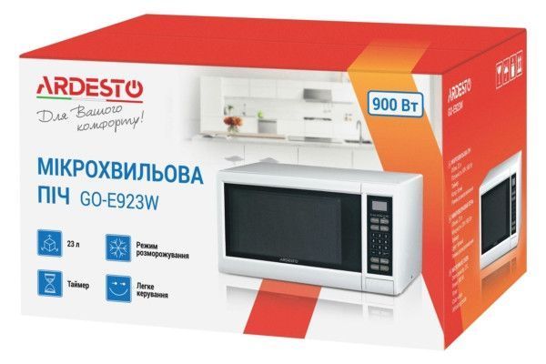 Микроволновая печь Ardesto GO-E-923-W 23 л GO-E-923-W фото