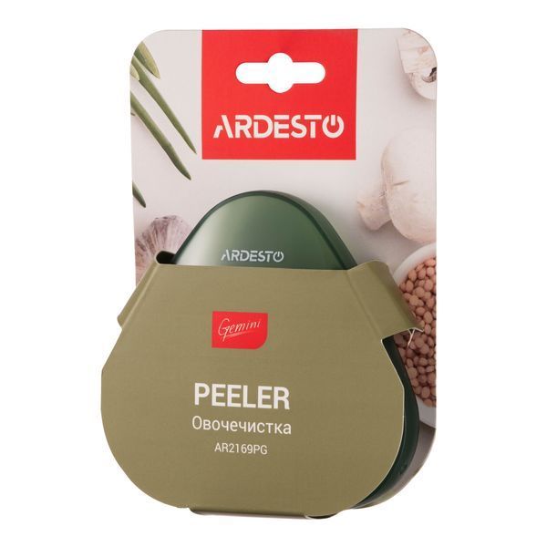 Овощечистка 3 в 1 с чехлом Ardesto Gemini AR2169PG 104x99x18 мм зеленая AR2169PG фото