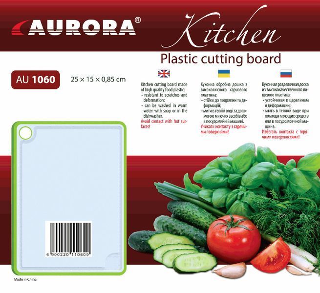 Доска кухонная пластмассовая Aurora 1060AU 1060AU фото
