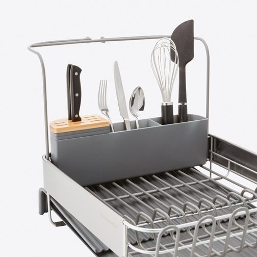 Підставка для сушіння посуду KitchenAid Sinkware KEG896BXCGA 61.5х38.5х37.5 см сіра KEG896BXCGA фото