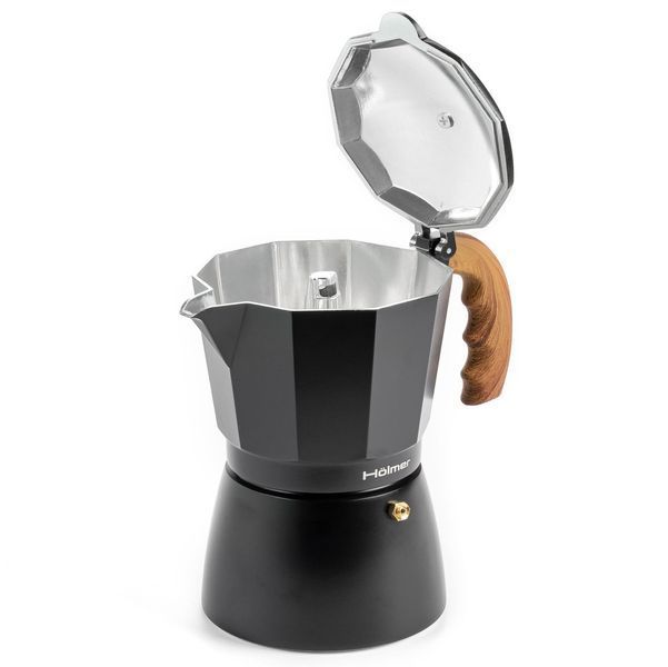 Гейзерна кавоварка Holmer Natural CF-0150-BW 3 чашки 150 мл CF-0450-BW фото
