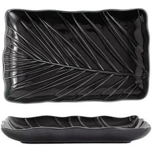 Блюдо для подачи Limited Edition Leaf Black B010786 24.5х17 см черное B010786 фото