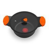 Кастрюля з кришкою SOGO SS-23280 2.5 л 20 см чорна SS-23305 фото
