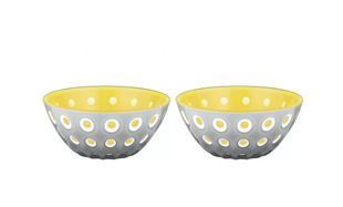 Набір салатників Guzzini Le Murrine 279412141 2 предмета 12 см сірий 279412160 фото